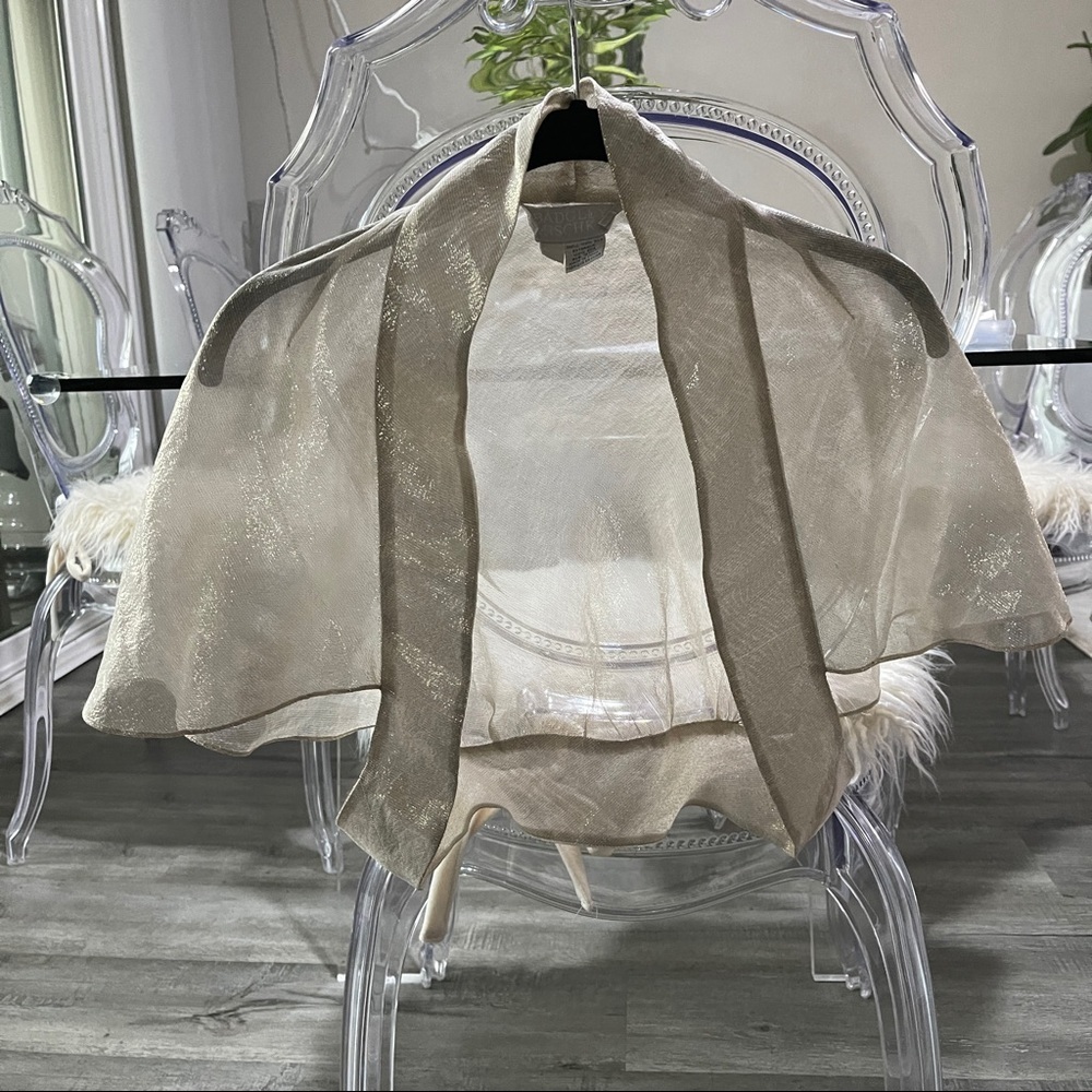 SOLDBadgley Mischka Silk Bolero/Shrug